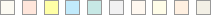 Available color swatches
